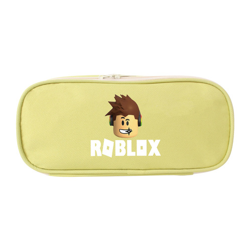 ROBLOX Pen Bag Game Canvas Stationery Pouch Zipper Pen Case Student Storage Bag Cross-border Accessories