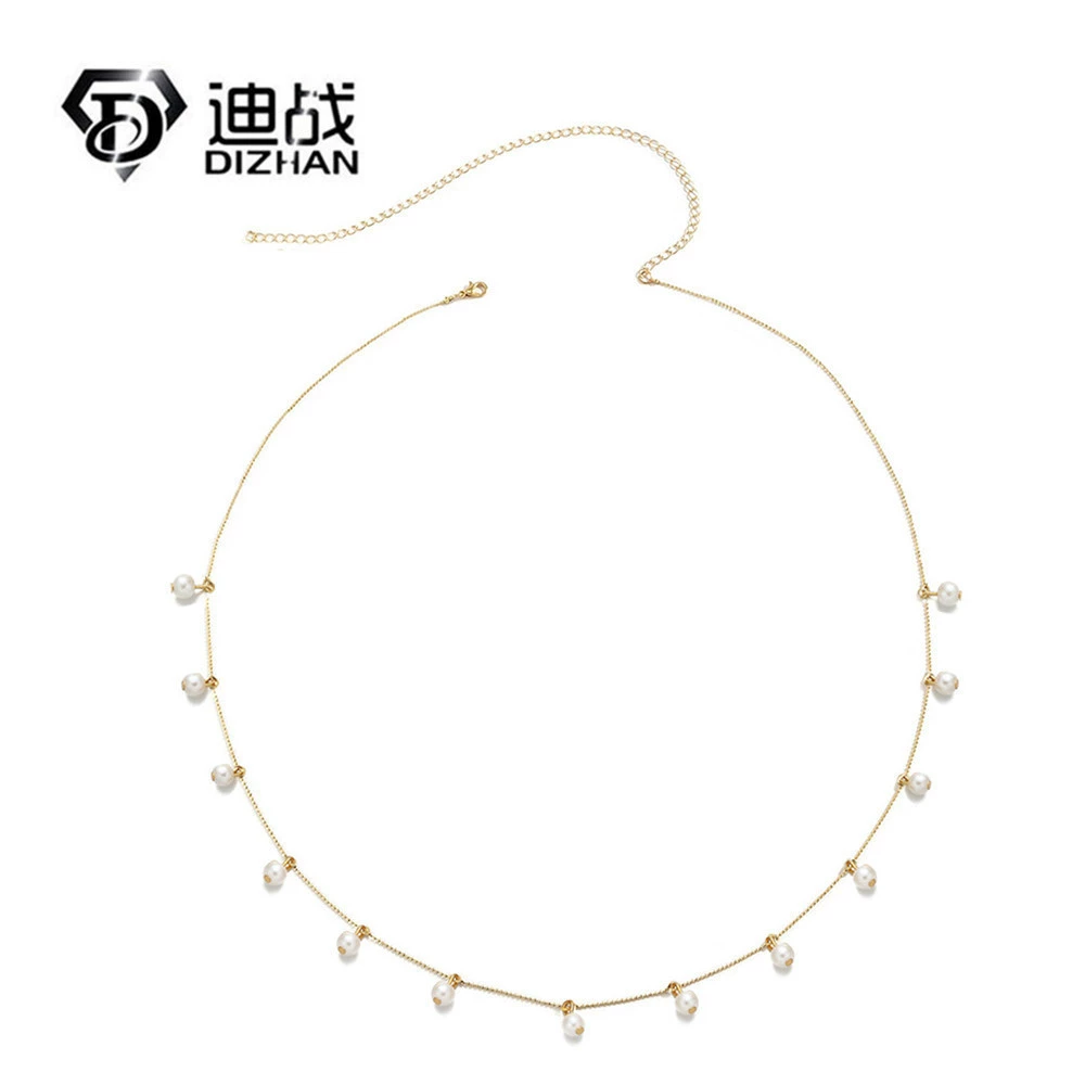 Европейские модные украшения сексуальная горячая девушка из нержавеющей стали Жемчужный Кулон пляж кисточкой талии цепи летние украшения