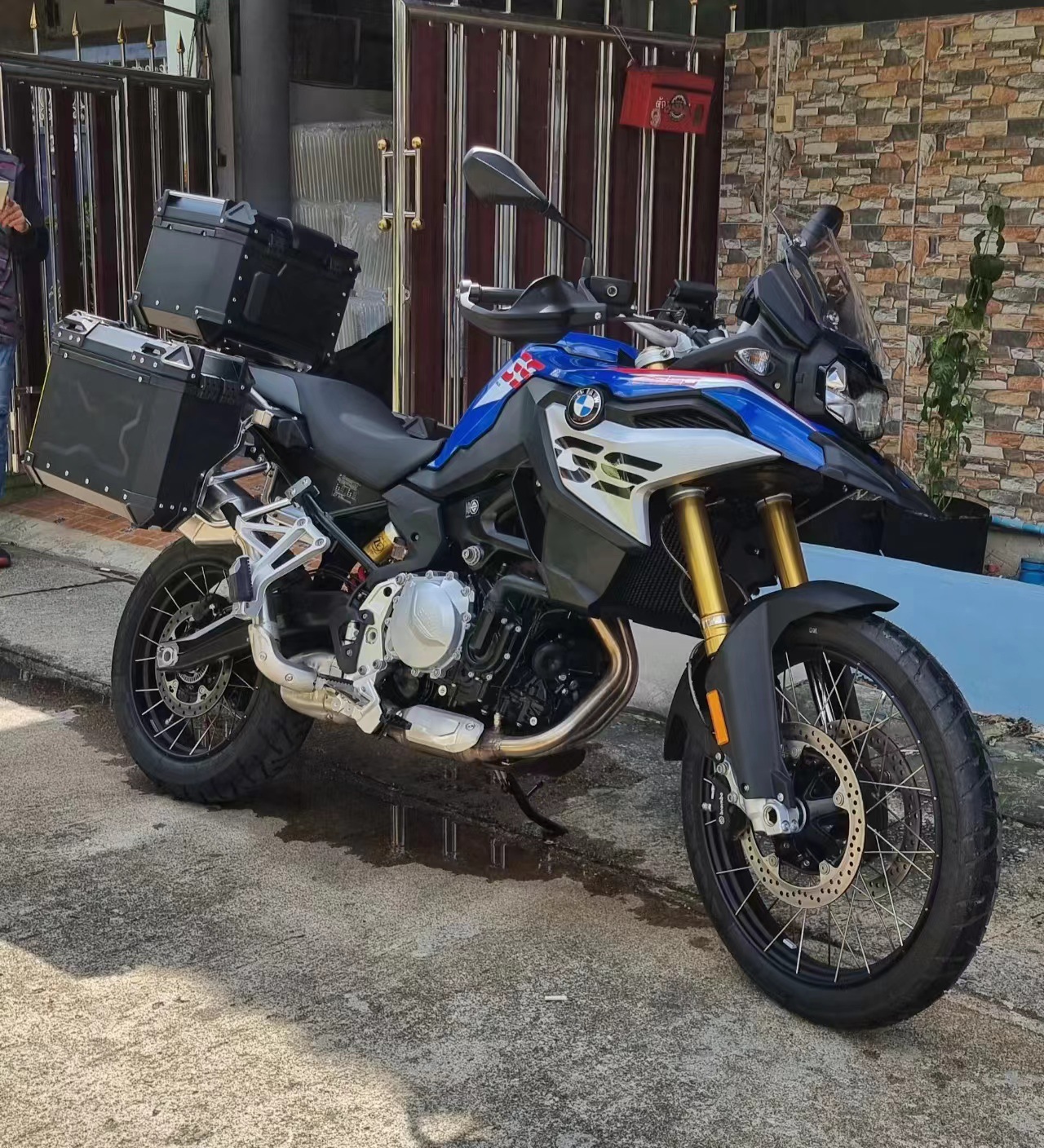 Suitable for BMW motorcycle F750GS/F850GS ADV stainless steel three-box bracket tail box rack side box rack