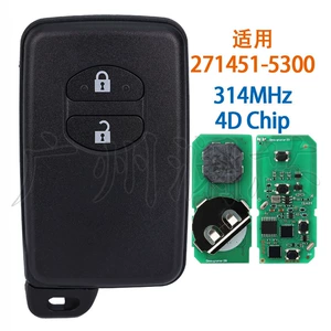 Toyota Prius C Yizhi 2 düyməli avtomobil pult açar ağıllı kart 271451-5300 314Mhz