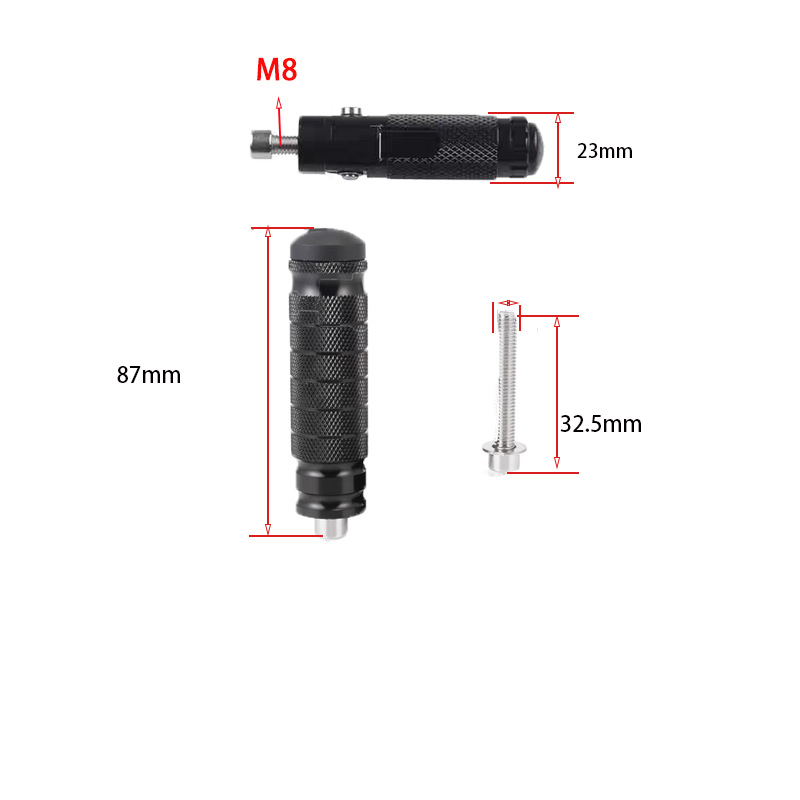 Motorcycle Modification Parts Cnc Aluminum Alloy Spring Rebound Folding Footpegs Ktm Harley Kawasaki Modified Rear Footpegs