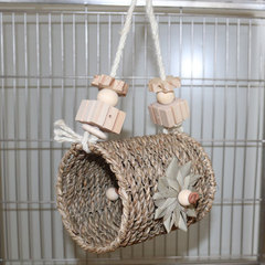Parrot Toy Bird Nest Straw Bird Cage Accessories Bird Supplies Woven Bird Nest Winter Warmth Cross-Border Bird Nest Bird Toy