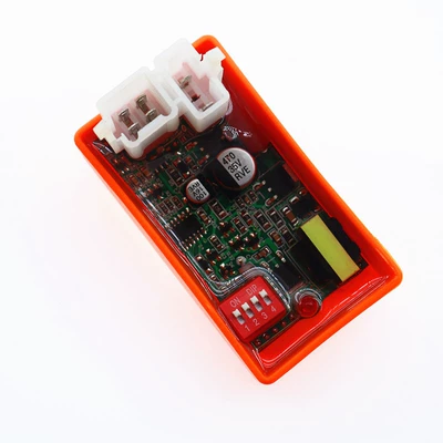 Chip igniter CDI transparent adhesive DC modification CG GY6 DY 110 ATV with adjustment (Alovlandırıcı (Vozduşka/İqniter)) - dial-cg-dc