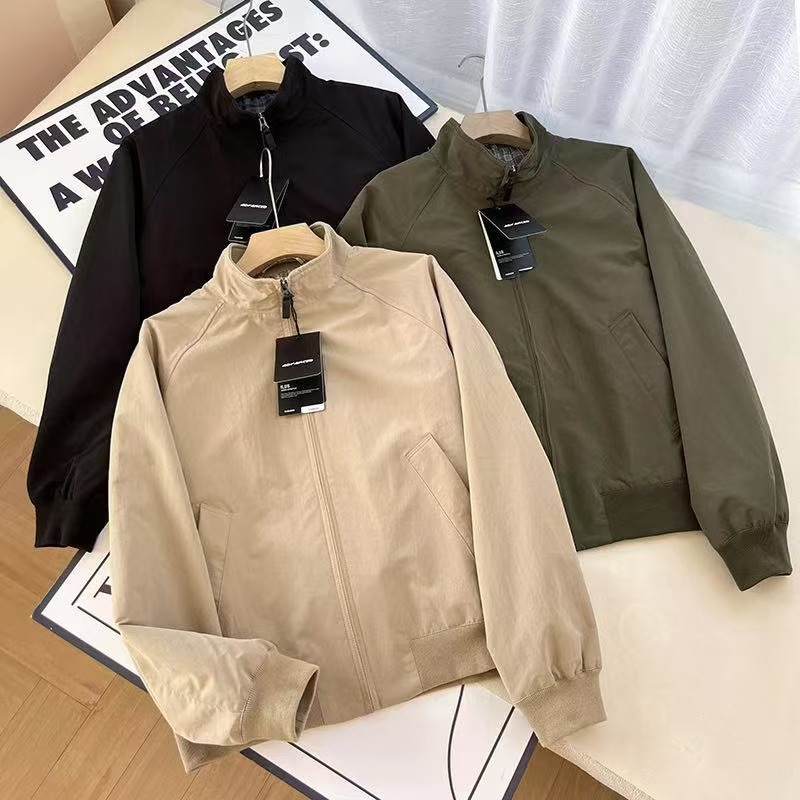 男女同款美式复古经典哈灵顿立领茄克外套26春季新款长袖休闲上衣