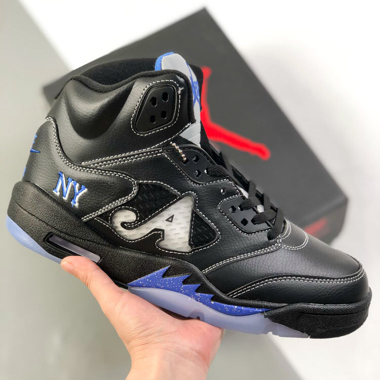Putian Shoes Pure Original Aj5 Practical Basketball Shoes Men's Ny Joint Casual Sneakers Joe Five Wide Version Large Size Sports Shoes