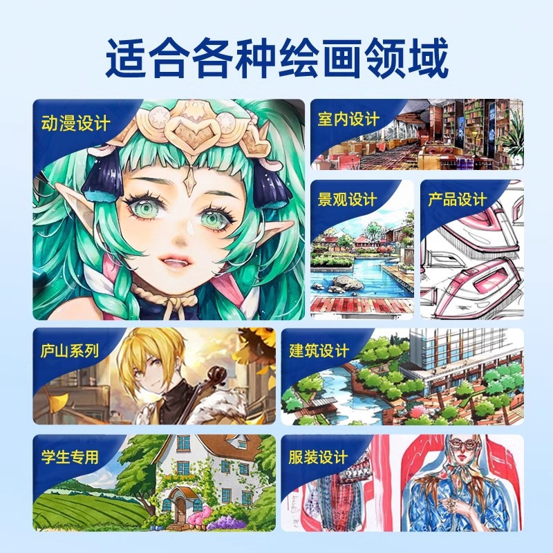 Stasta3212 alcohol oleoso doble cabeza marcador pincel de dibujo para estudiantes de arte infantil dibujo animado pincel profesional