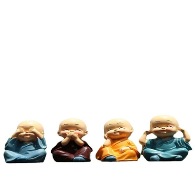 Four Little Monks Car Ornaments: Car ornaments