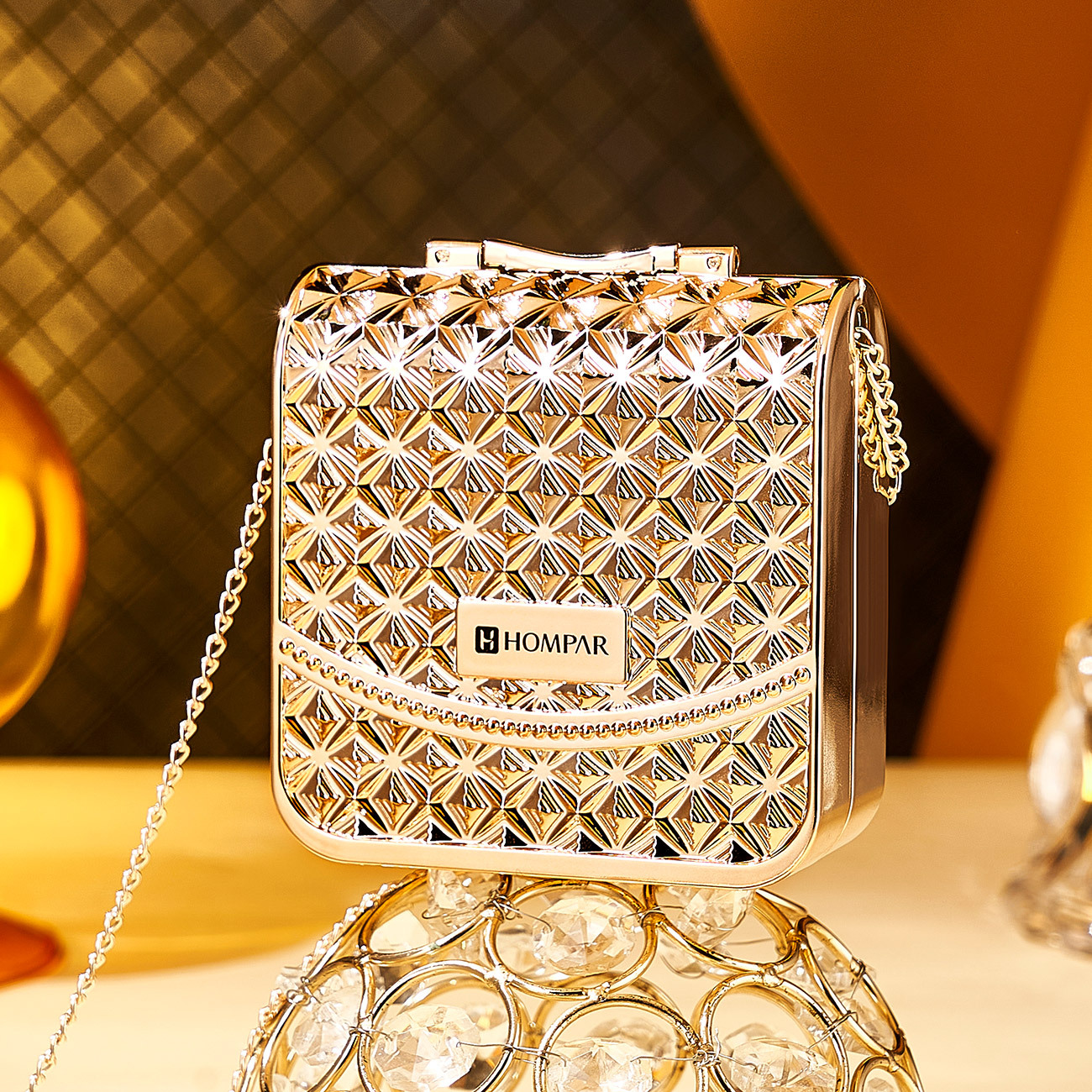 韓貝兒小金包空氣持妝氣墊BB霜輕薄靚白透氣不脫妝粉餅二合一氣墊