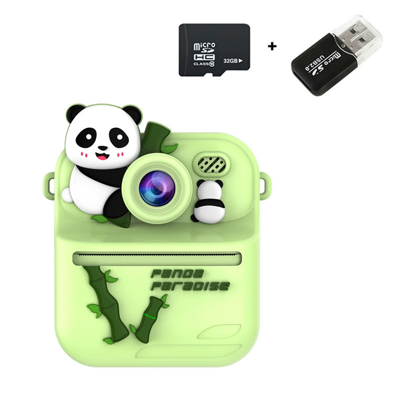 Новый фотоаппарат моментальной печати для детей Polaroid для мгновенных снимков, фронтальная и тыльная двойная камера, 2,4'' HD-экран, маленькая камера