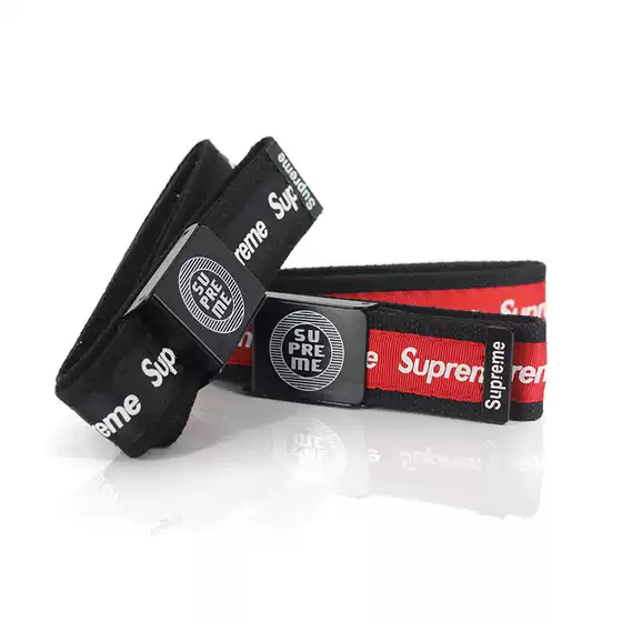 Trendy SUP Korean Style Fabric Belt for Men and Women, Casual Canvas Waistband, All-Match Belt for Teenagers