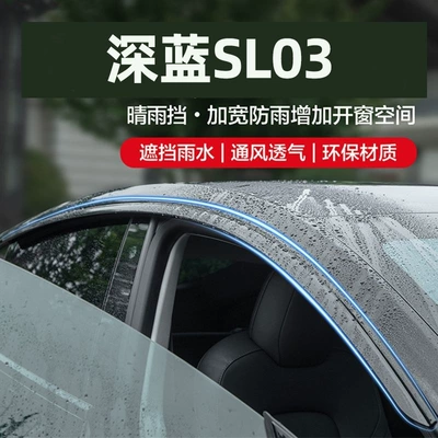 Suitable for Deep Blue SL03 car window rain guards, modified exterior accessories, one-piece drop-shipping rain protection (Rain shield)