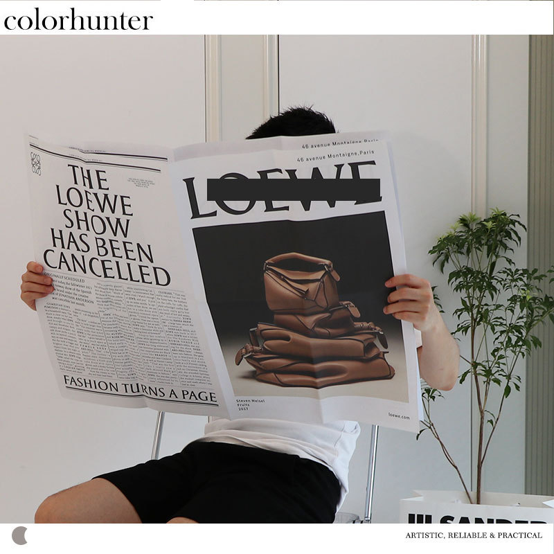 ins large-size newspaper thickened pictorial Street Photo artifact bloggers recommend high-value Photo decoration props