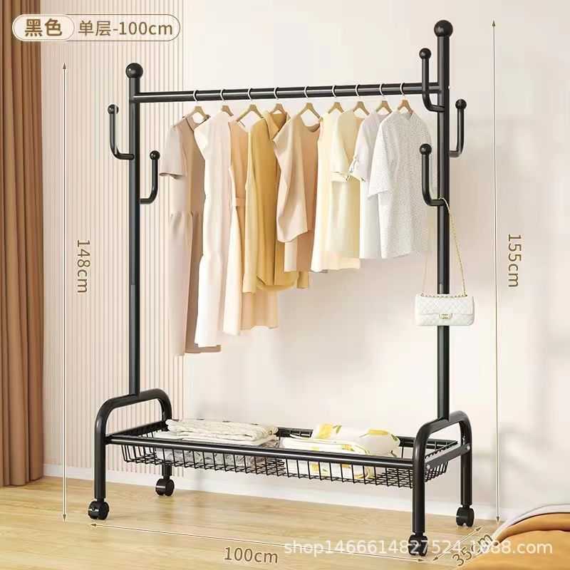 100 см-черная однослойная корзина для хранения.