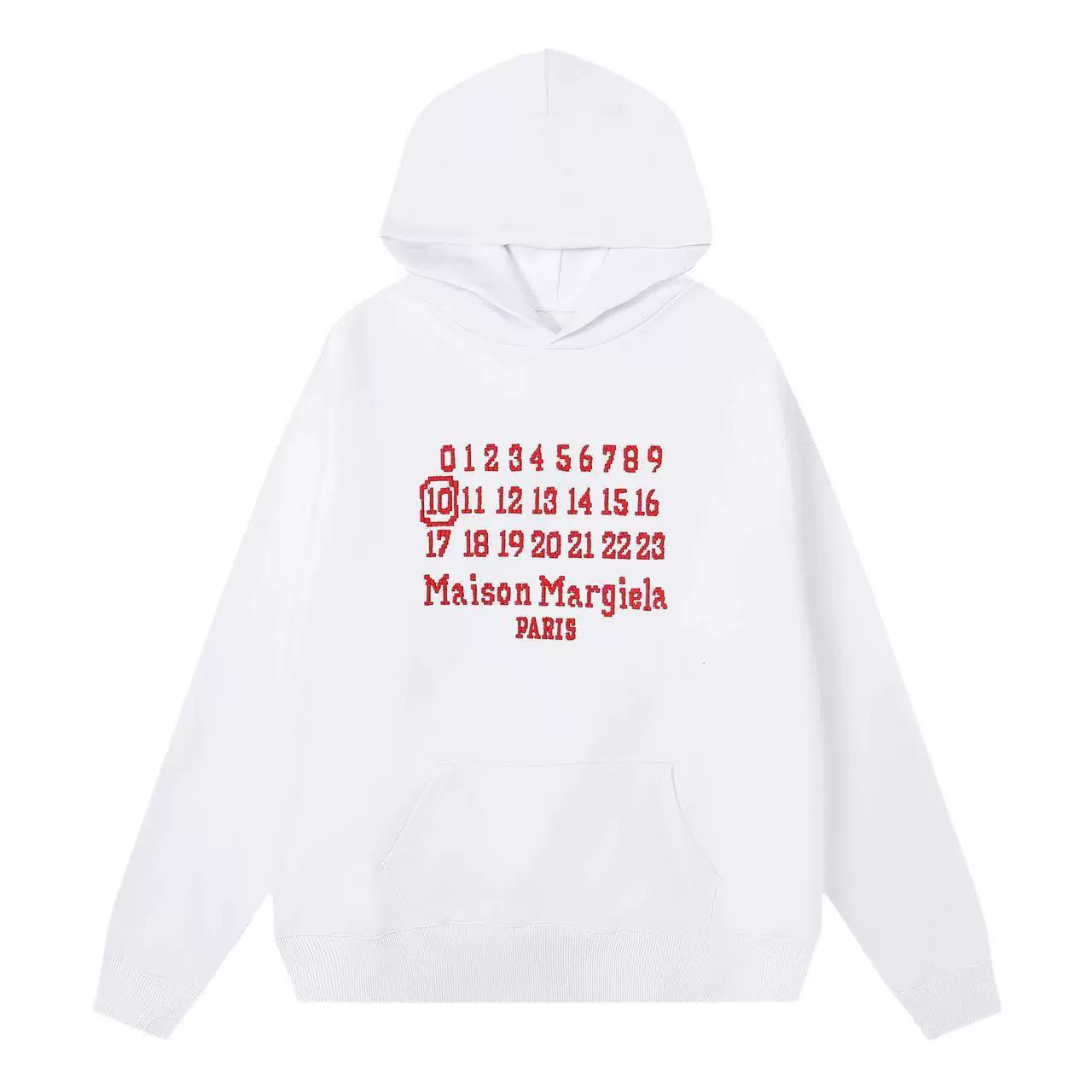 Футболка с длинным рукавом Maison Margiela унисекс свободного кроя с круглым вырезом