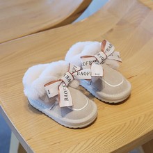 宝宝雪地靴2023新款婴儿小童学步鞋软底防滑冬季加绒加厚儿童棉鞋