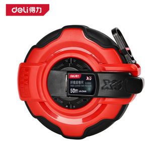 Deli Rubber-Coated Tape Measure 50.3m Double-Sided Scale Soft Tape Measure Tool Measuring Ruler Soft Tape Retractable Dl9950