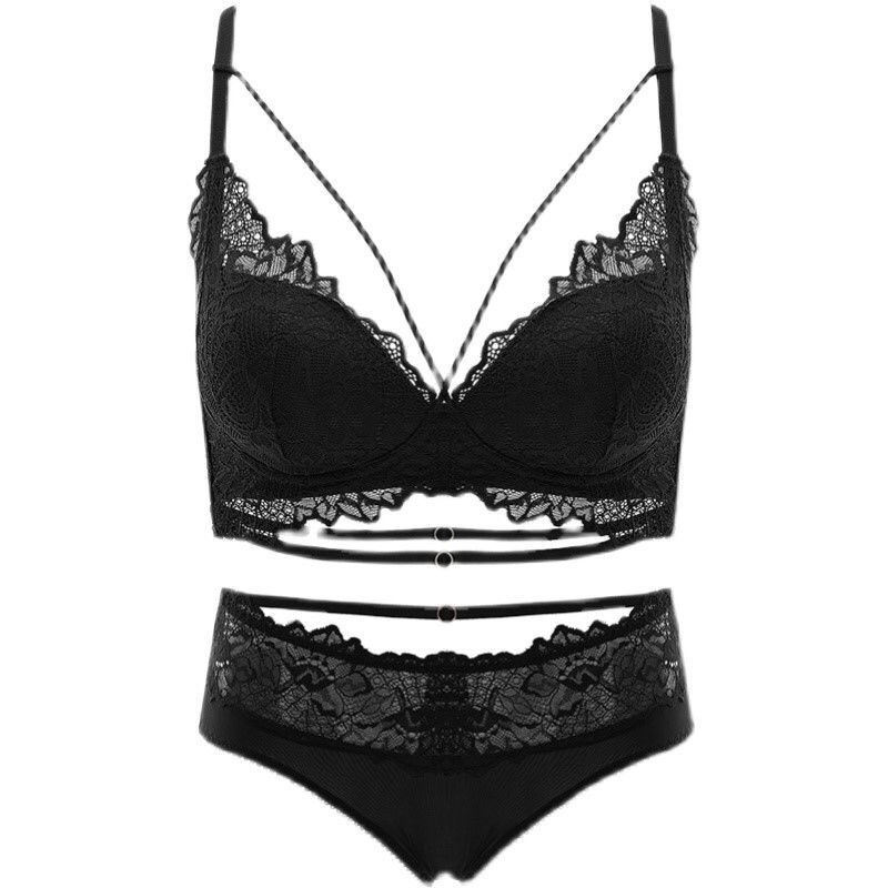 3775 ropa interior inalámbrica de las mujeres empuja hacia arriba el sujetador ajustable engrosado pecho plano ajustable soporte superior sujetador traje