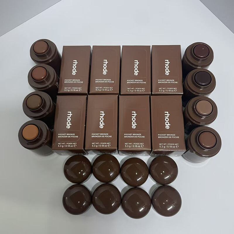 Cross-border in-stock, same style as Hailey, dual-purpose lip and cheek tint, Rhode moisturizing, three-dimensional bronzer, new blush stick