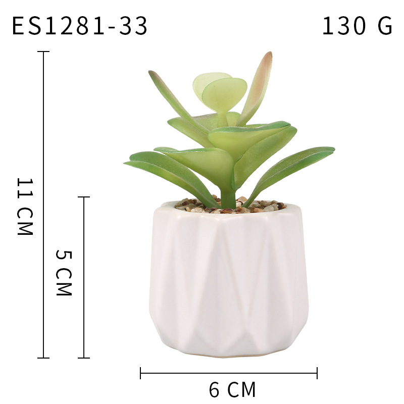 Pequeña ola al por mayor taza tipo simulación planta suculenta nórdico Muebles de Oficina Decoración fresca nuevo producto