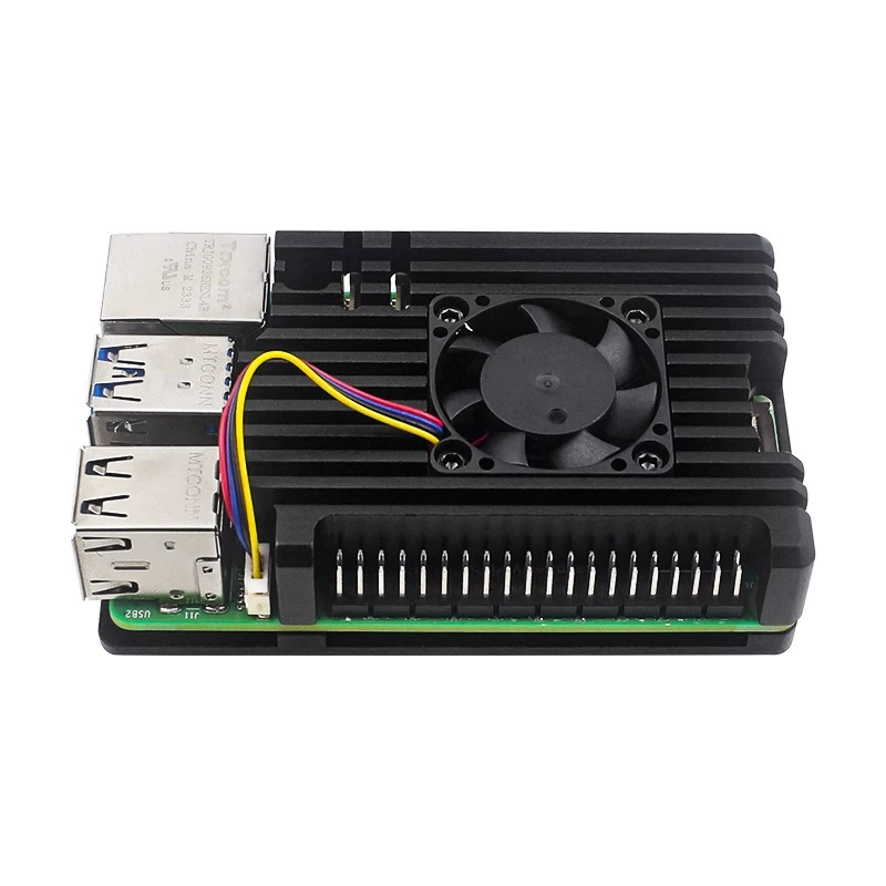 Корпус Raspberry Pi 5-й генерации из алюминиевого сплава, крепление, радиатор, вентилятор, защитная оболочка Raspberry Pi 5, пассивный радиатор