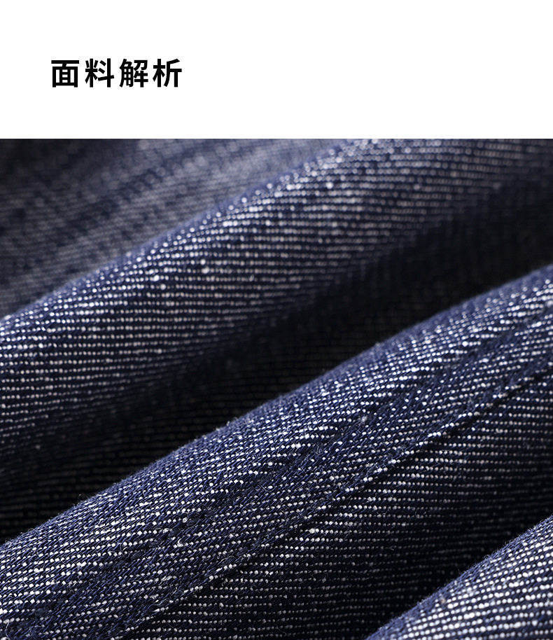 Áo vest denim nữ cổ chữ V phong cách retro, áo khoác mặc ngoài dáng suông dài 50–65 cm — Xanh cổ điển chi tiết 6