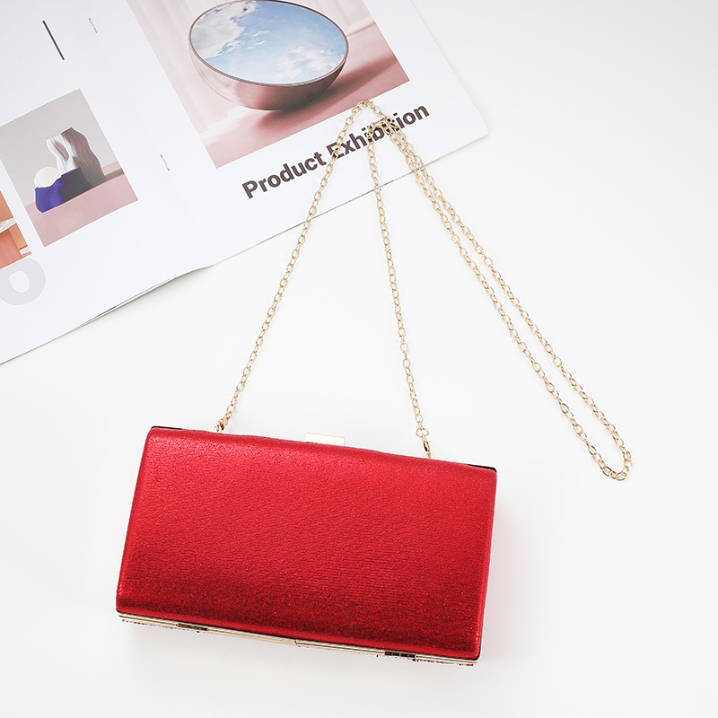 Large capacity diamond studded women's evening bag simple and fashionable rhinestone hand held evening bag_voghion.com