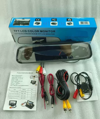 5inch Car Rearview Car display - 5inch-rearview-mirror-4-light-camera