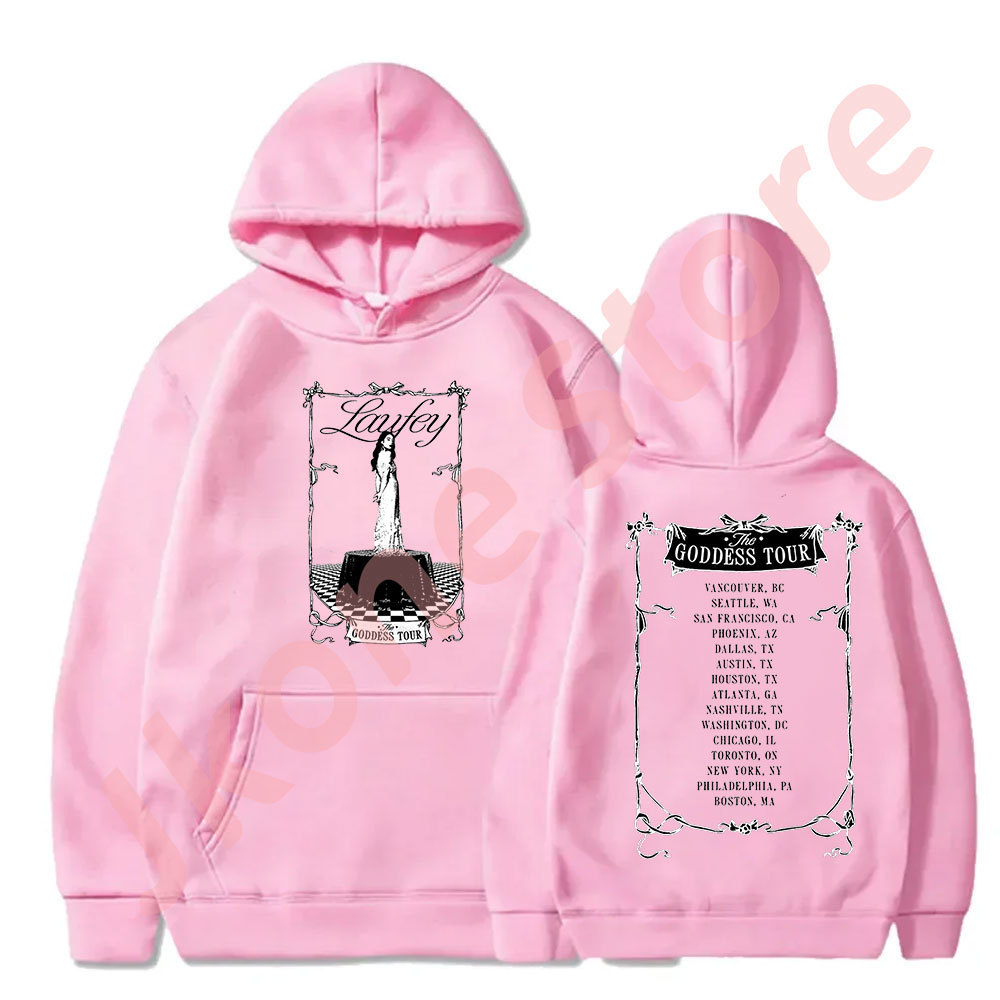Laufey The Goddess Tour Hoodies New Logo Merch Pullovers