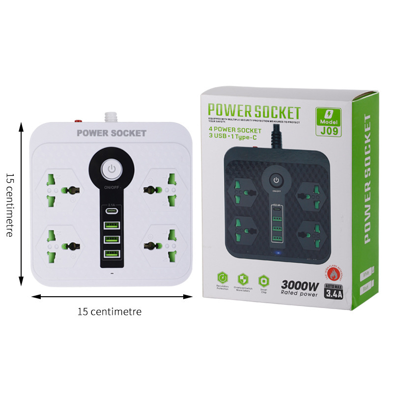 Exportación en el extranjero supermercado enchufe digital TYPE-C caja de regalo caja de color embalaje enchufe