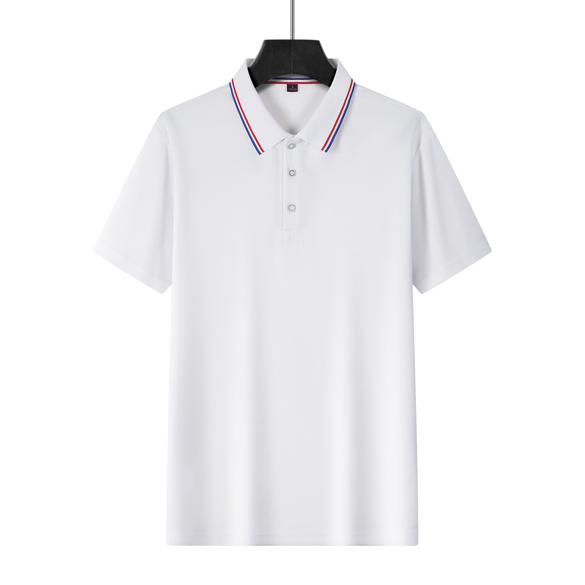 Nuevo transfronterizo americano Amazon polo de manga corta para hombres verano nuevo logotipo de impresión de camisetas publicitarias
