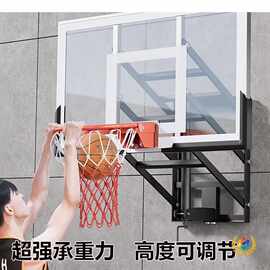 ✅篮球架挂墙式家用室内标准篮球框室外标准壁挂式透明篮球板可扣