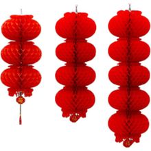 新年灯笼批发挂饰连串结婚中秋国庆春节小红灯笼批发开业结婚婚庆