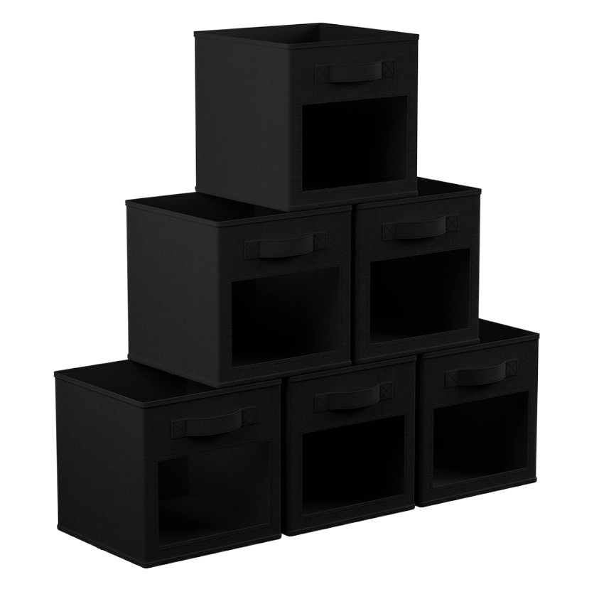 Caja de almacenamiento plegable de PVC transparente, organizador multifuncional para ropa, juguetes o artículos diversos