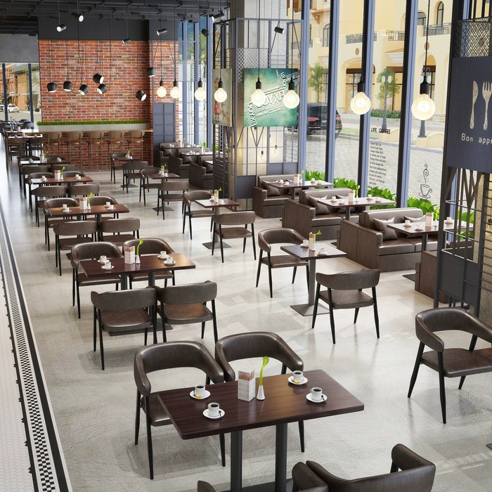 Винтажное кафе Тематический Ресторан Бар Прозрачная барная карта Сиденье Диван Десерт Магазин чая с молоком Зона переговоров Комбинация стола и стула