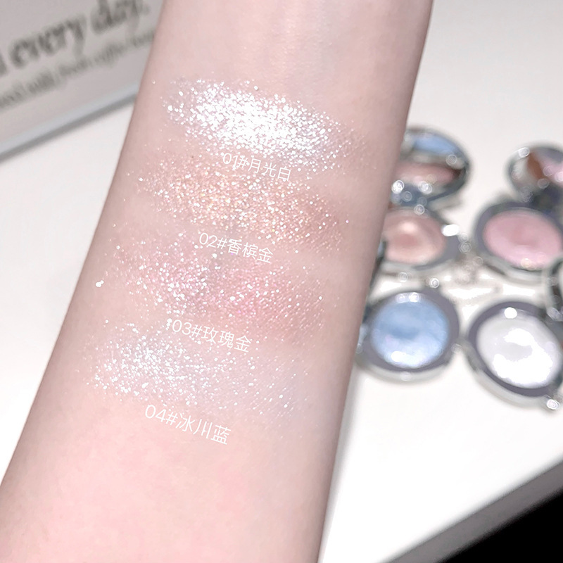 Nuevo producto Gege bear Star Diamond Fluorescent Highlight Paste textura de mandioca brillo facial perlado estereoscópico gusanos de seda de cama image 4