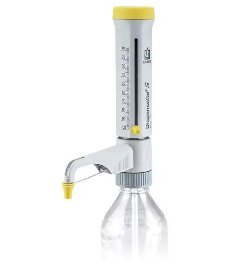 德国BRAND】10-100ml有机游标可调瓶口分液器/不带回流阀/4630170