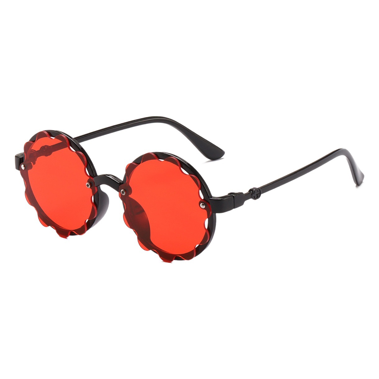 2021 nuevos niños ola océano gafas de sol moda irregular personalidad flor niños gafas de sol 8863