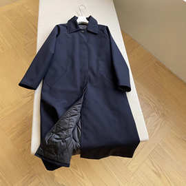 2025冬季新款时尚精致优雅气质柔软帅气松弛细腻羊毛风衣羽绒服