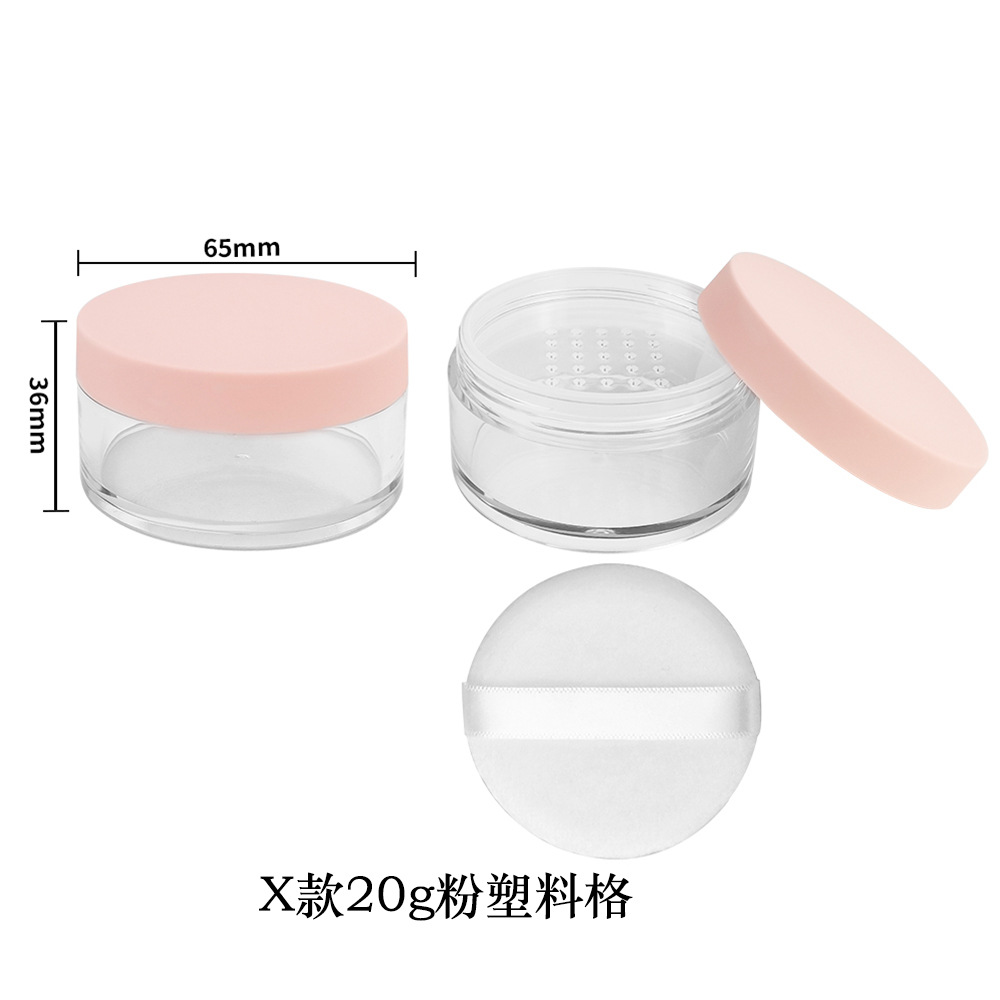 Materiales de embalaje para polvos sueltos en stock: caja dispensadora de polvo suelto ultrafina con tapa abatible y malla elástica grande, para 8g, 15g, 20g.
