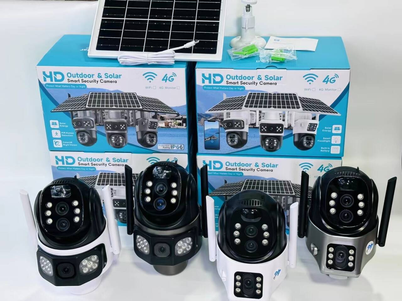 V380太阳能监控器360度手机远程室外夜视全景家用高清10