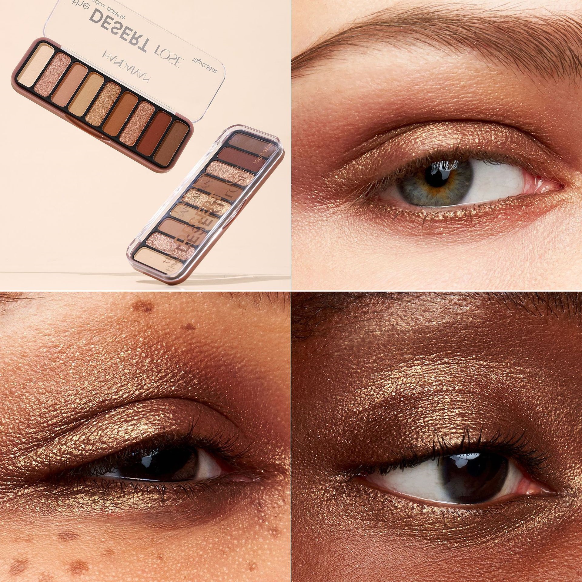 Nueve placas de sombras de ojos mate Handaiyan perla brillante tierra un plato multipropósito para placas de sombras de ojos transfronterizas image 4