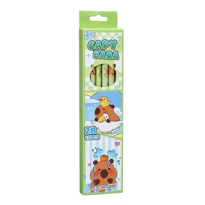 Cartoon stationery for elementary school students, gift box, 12 pieces