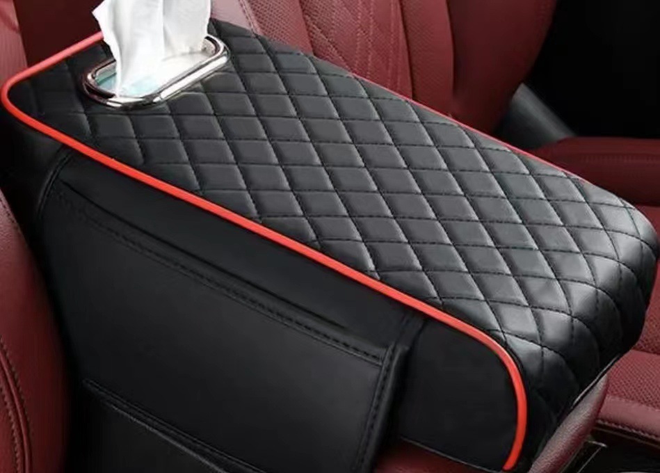 New Universal Car Armrest Box Pad Heightening Tissue Storage Bag Interior