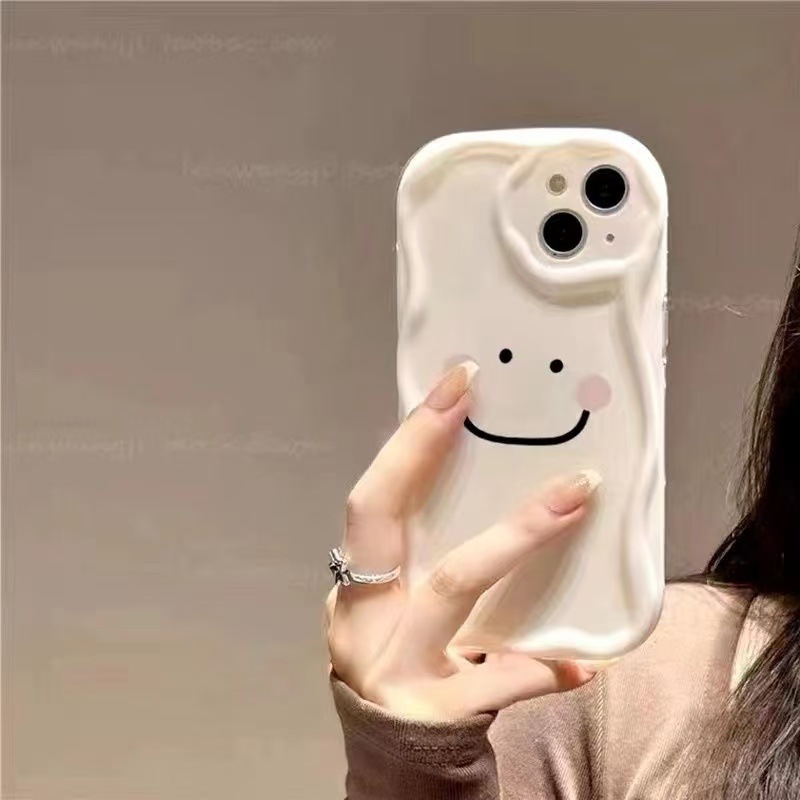 Sonrisa rubor para iphone15promax funda para teléfono móvil Apple 16 anti-caída 14pro simple 13/12 chica