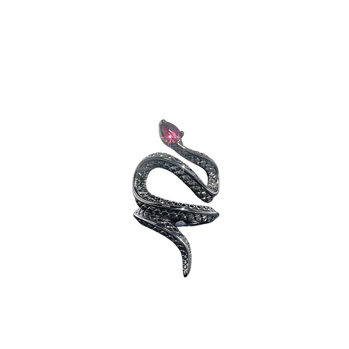 Euro-American punk cool snake mouth opening ring unisex hip-hop fashion personality index finger ring cold style temperament ring