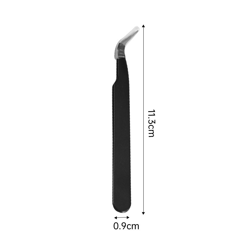 123mm pinzas de pestañas falsas sin pegamento coloridas pinzas de joyería punta herramientas de belleza de pestañas profesionales