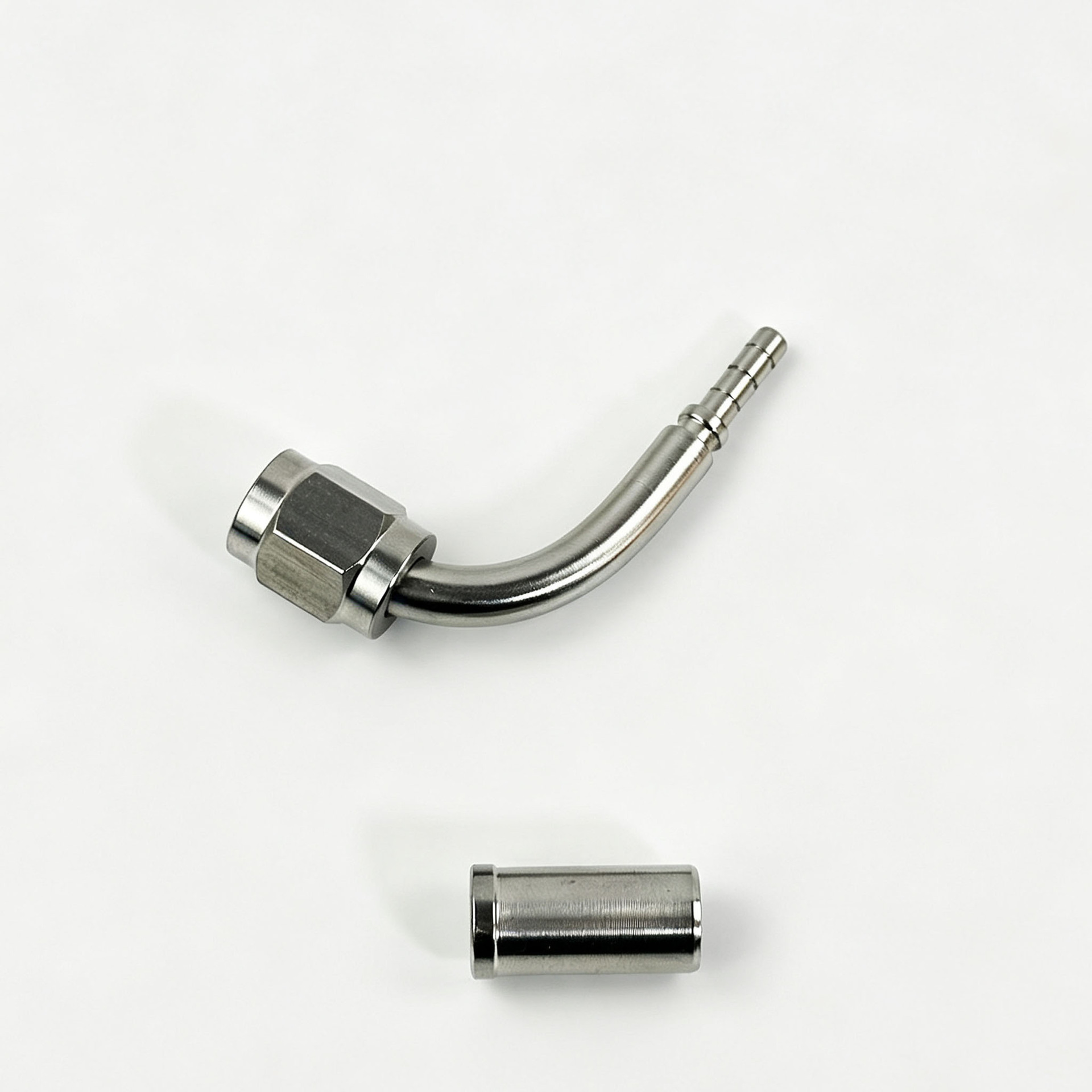 M10 stainless steel brake hose connector 0/28/90 degree internal thread crimp-type hose connector modification accessories