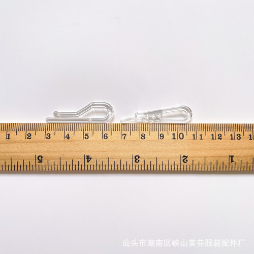 Transparent shirt clips with teeth for 3.5-5.5cm, universal plastic anti-slip packaging clips