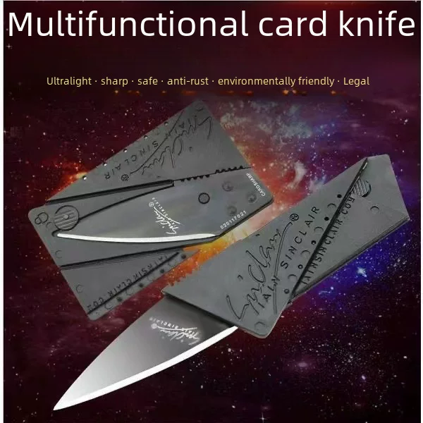 Outdoor foldable credit card folding knife multifunctional card knife folding card knife tool card Army knife card