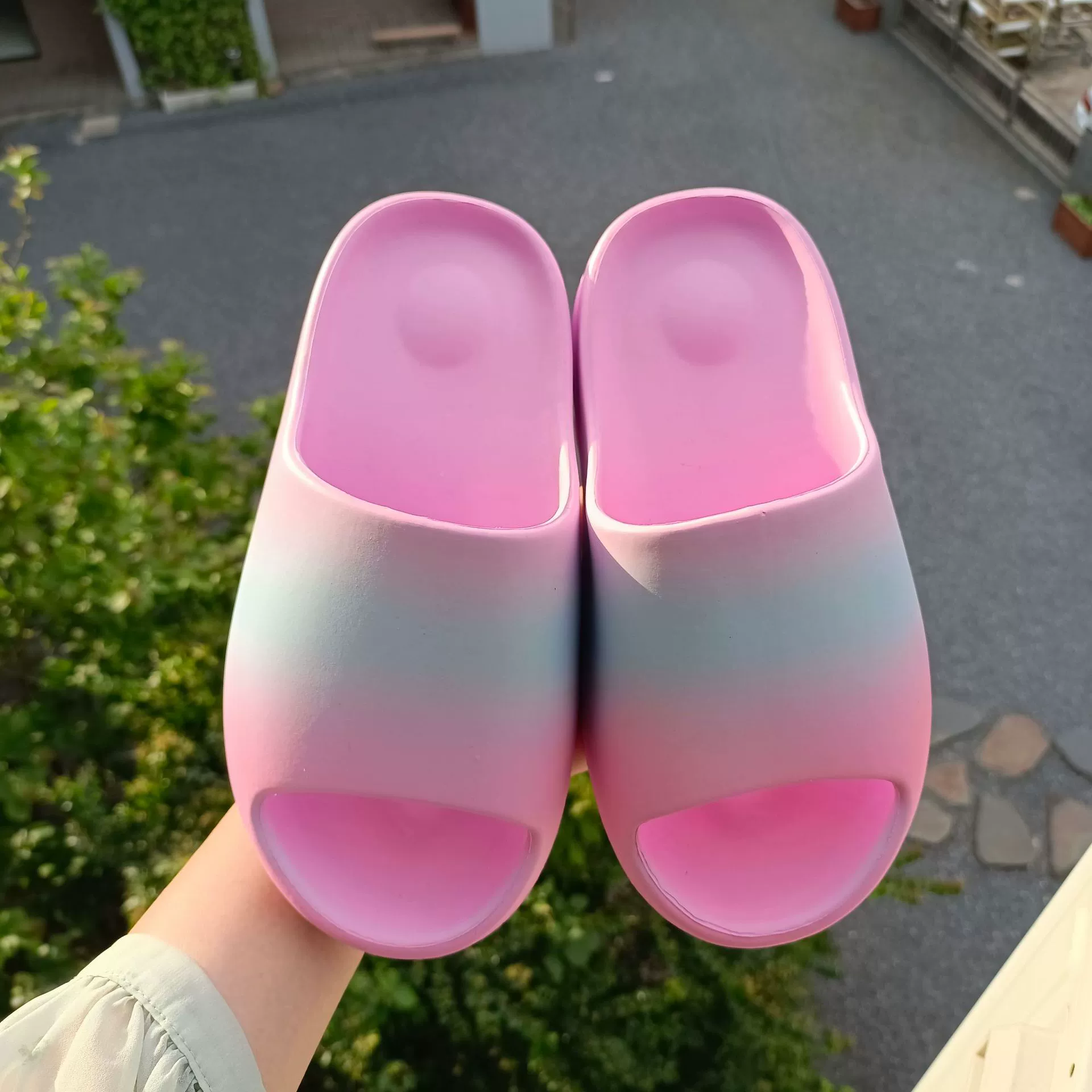 Мужские домашние тапочки из ЭВА, устойчивые к запахам, нескользящие, женские тапочки с увеличением роста, мужские тапочки-кокосы с градиентным цветом, долговечные.